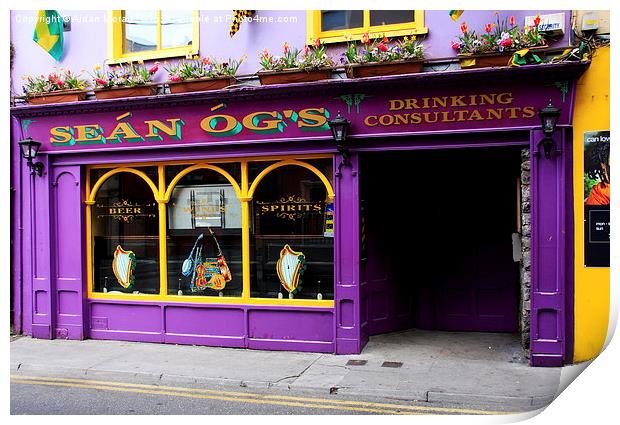 Colourful Irish Pub Print by Aidan Moran