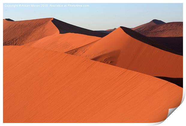  Shapes In The Desert  Print by Aidan Moran