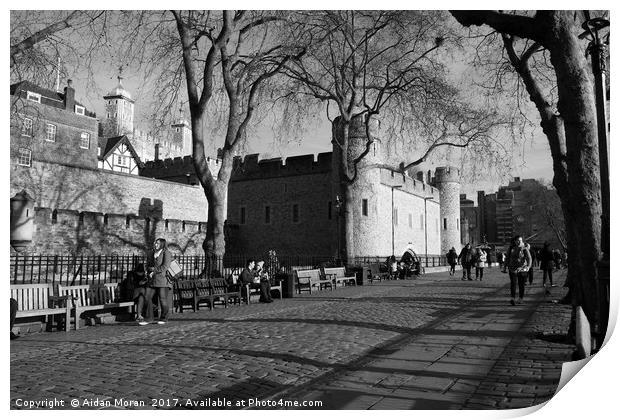 Tower Of London, England  Print by Aidan Moran