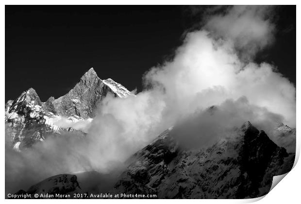 Himalayan Mountain Peak  Print by Aidan Moran