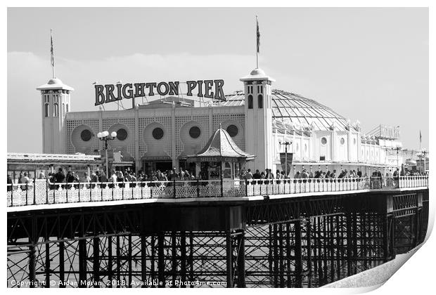 Brighton Pier, England  Print by Aidan Moran