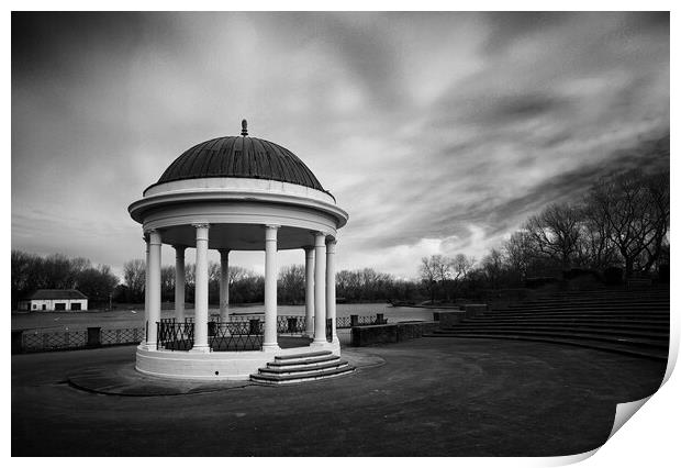 Bandstand in the park Print by David McCulloch