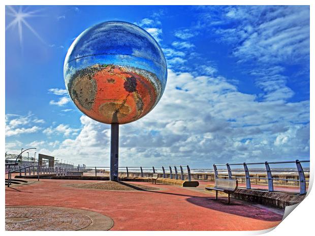 Reflections of Blackpool Print by David McCulloch