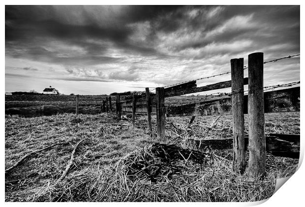 Broken Fencing Print by David McCulloch