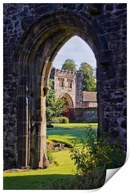 Whalley Abbey Print by David McCulloch