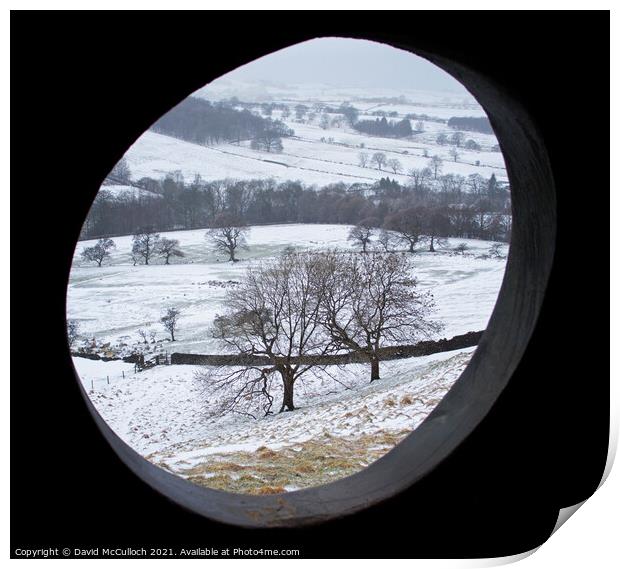 Winter view from the atom  Print by David McCulloch
