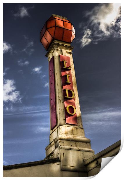 The Lido Print by Ian Hufton