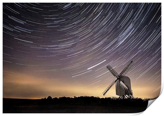 Chillenden Windmill Print by Ian Hufton