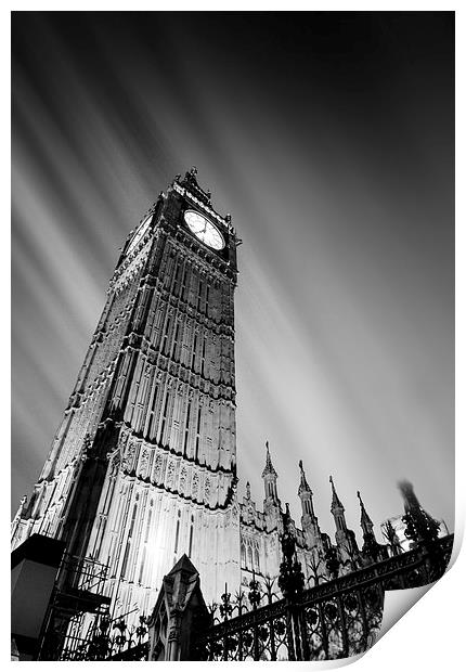 Big Ben London. Print by Ian Hufton