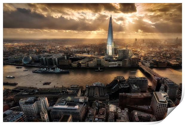 London from the Sky Garden Print by Ian Hufton