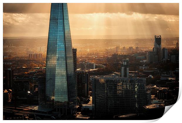  View of the Shard Print by Ian Hufton