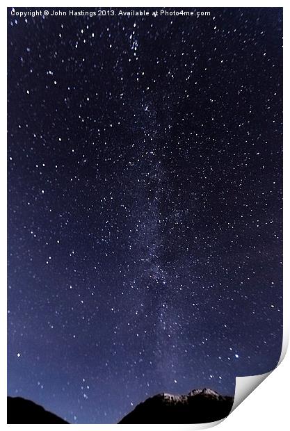 The Milky Way Print by John Hastings
