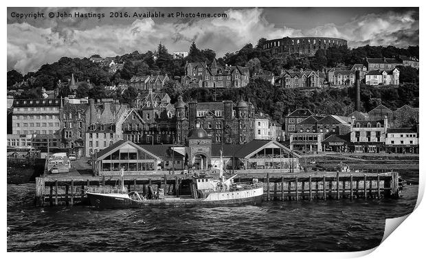 Oban Pier Print by John Hastings