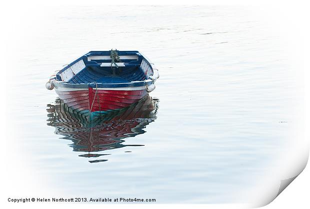 One Boat Print by Helen Northcott