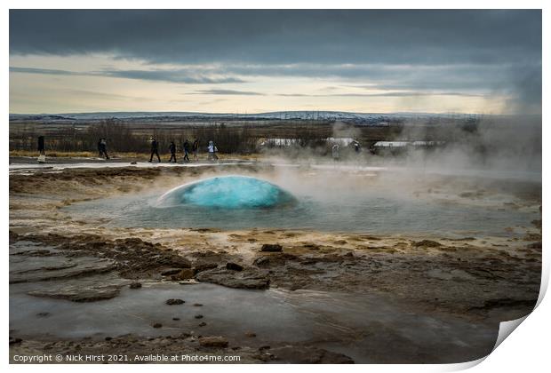 Bubbling Geyser Print by Nick Hirst