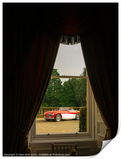 Austin-Healey 3000 Print by Nick Hirst