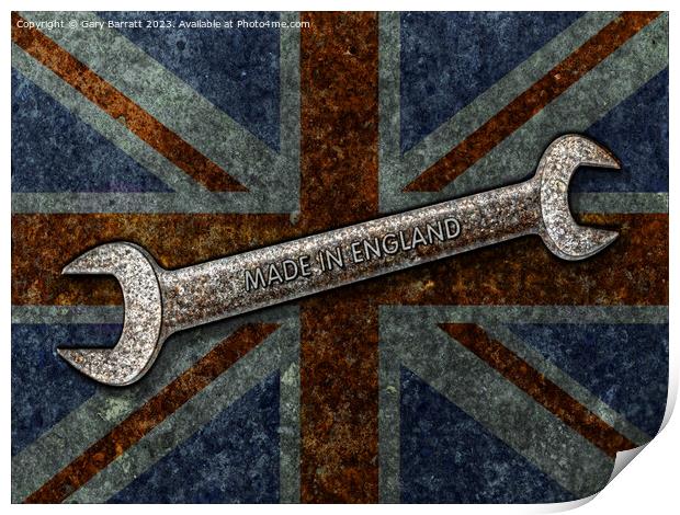 Made In England Spanner. Print by Gary Barratt