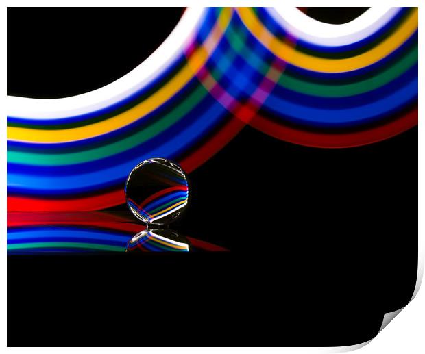 Swirls of Colour Print by Adam Payne