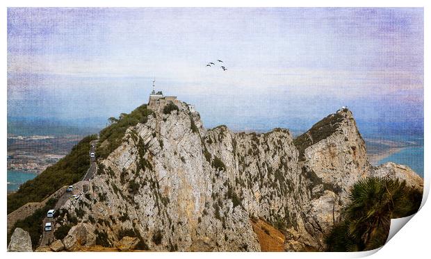 Rock of Gibraltar Print by Fine art by Rina