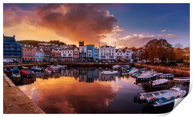 Dartmouth Harbour, Devon, Print by Maggie McCall