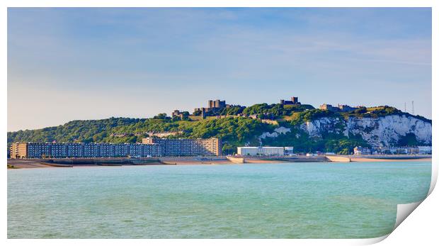 The Dover Beach from the Prince of Wales Pier Print by Maggie McCall
