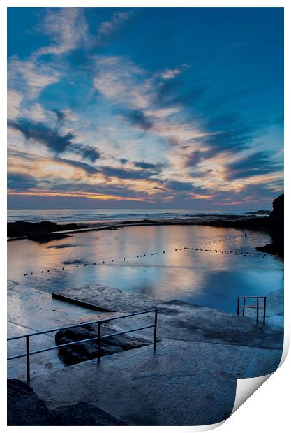 Bude Seapool Cornwall. Print by Maggie McCall