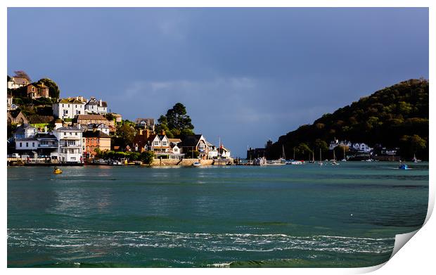Kingswear from Dartmouth, Devon Print by Maggie McCall