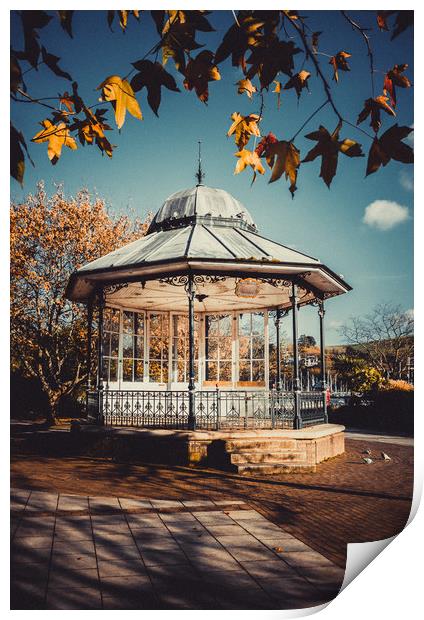 Dartmouth Bandstand. Print by Maggie McCall