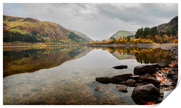 Thirlmere Reflections, Cumbria Print by Maggie McCall