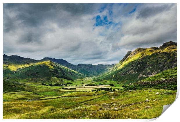 Langdale Pikes, Cumbria. UK Print by Maggie McCall