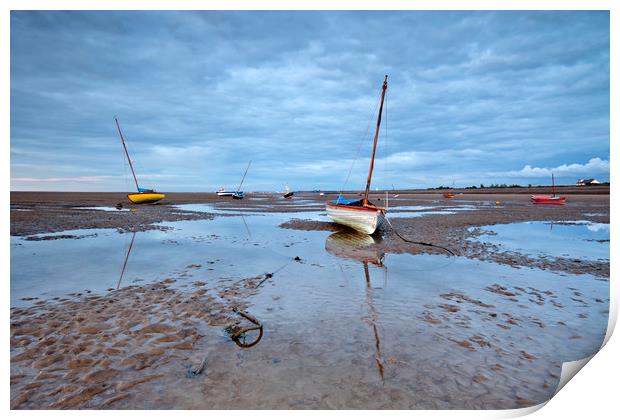 BOATS ON THE ESTUARY Print by raymond mcbride