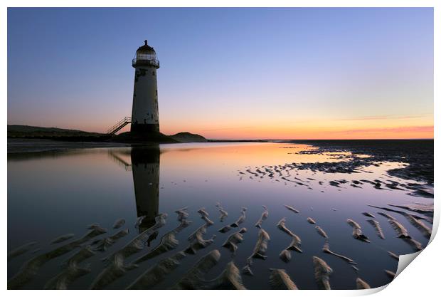 Point of Ayr Lighthouse Print by raymond mcbride