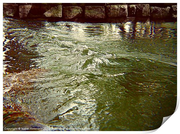 Green Water Tide Print by Isabel Antonelli