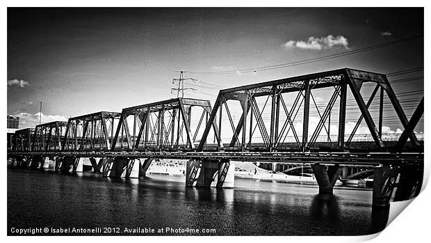 Bridge Over Water Print by Isabel Antonelli