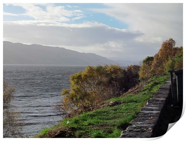 A Stormy Loch Ness Print by Lee Hall
