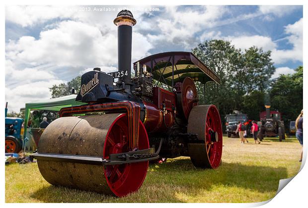 Steam Roller Print by Christopher Kelly