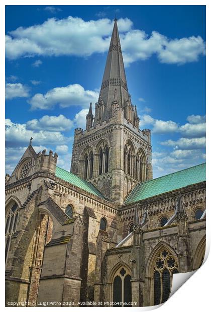 Chichester Cathedral in Chichester,West Sussex, UK Print by Luigi Petro