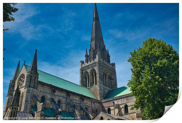 Chichester Cathedral in Chichester,West Sussex, UK Print by Luigi Petro