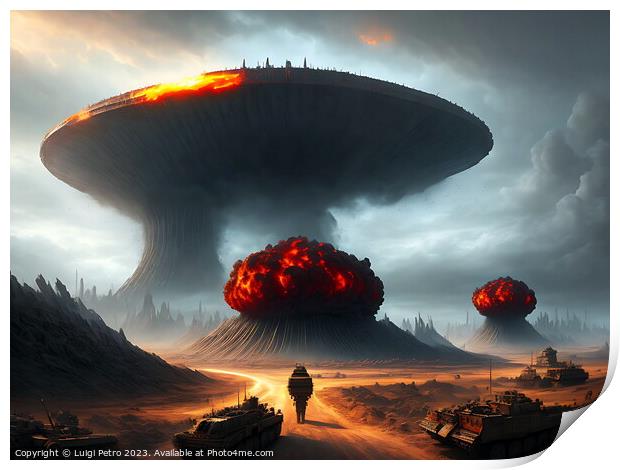The Devastating Consequences of Nuclear Warfare Print by Luigi Petro