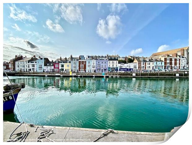 Weymouth Bay Harbour Print by Sue Bottomley