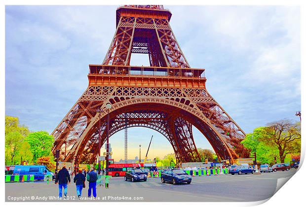 The Eiffel Tower Print by Andy White