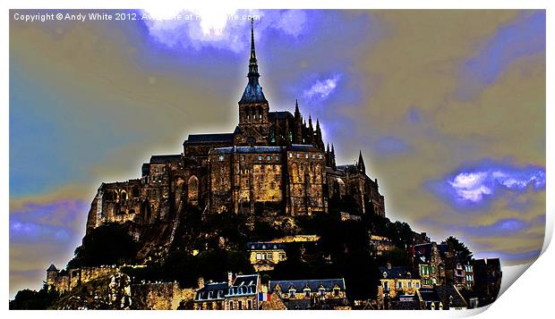 Mont St Michel Print by Andy White