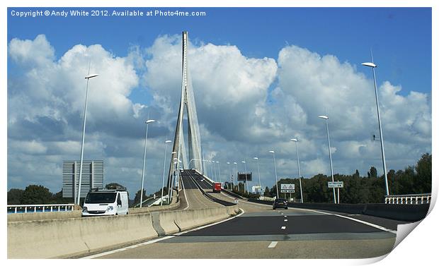 Pont De Normandie Print by Andy White