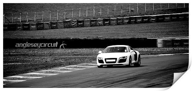 Anglesey Track Day Print by Roger Cruickshank