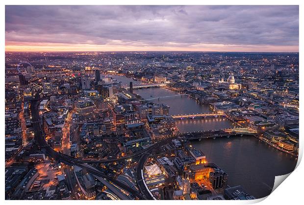 The View from The Shard Print by Junwei Chu