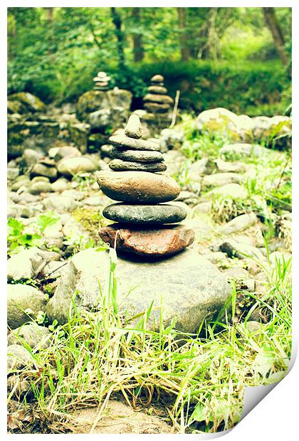 Stacked Stones Print by Ben Shirley
