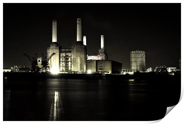 battersea power station Print by David Smith