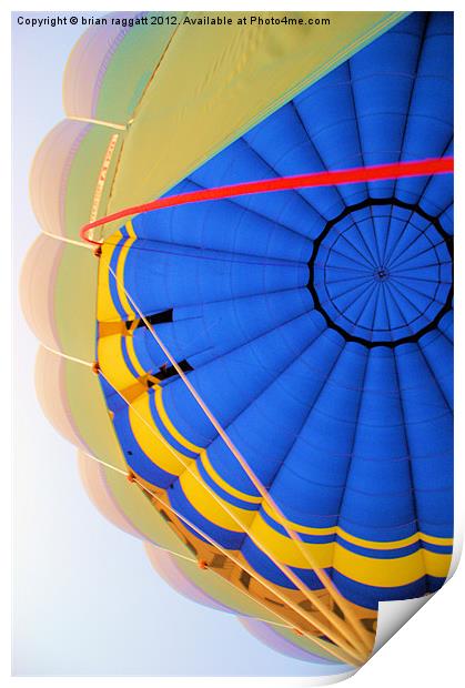 Hot Air Balloon Print by Brian  Raggatt