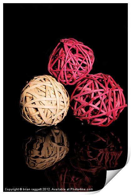 3 Spheres Print by Brian  Raggatt
