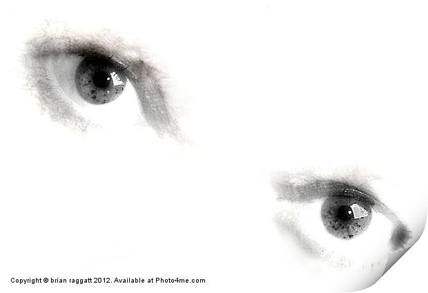 Eyes - That Stare Print by Brian  Raggatt